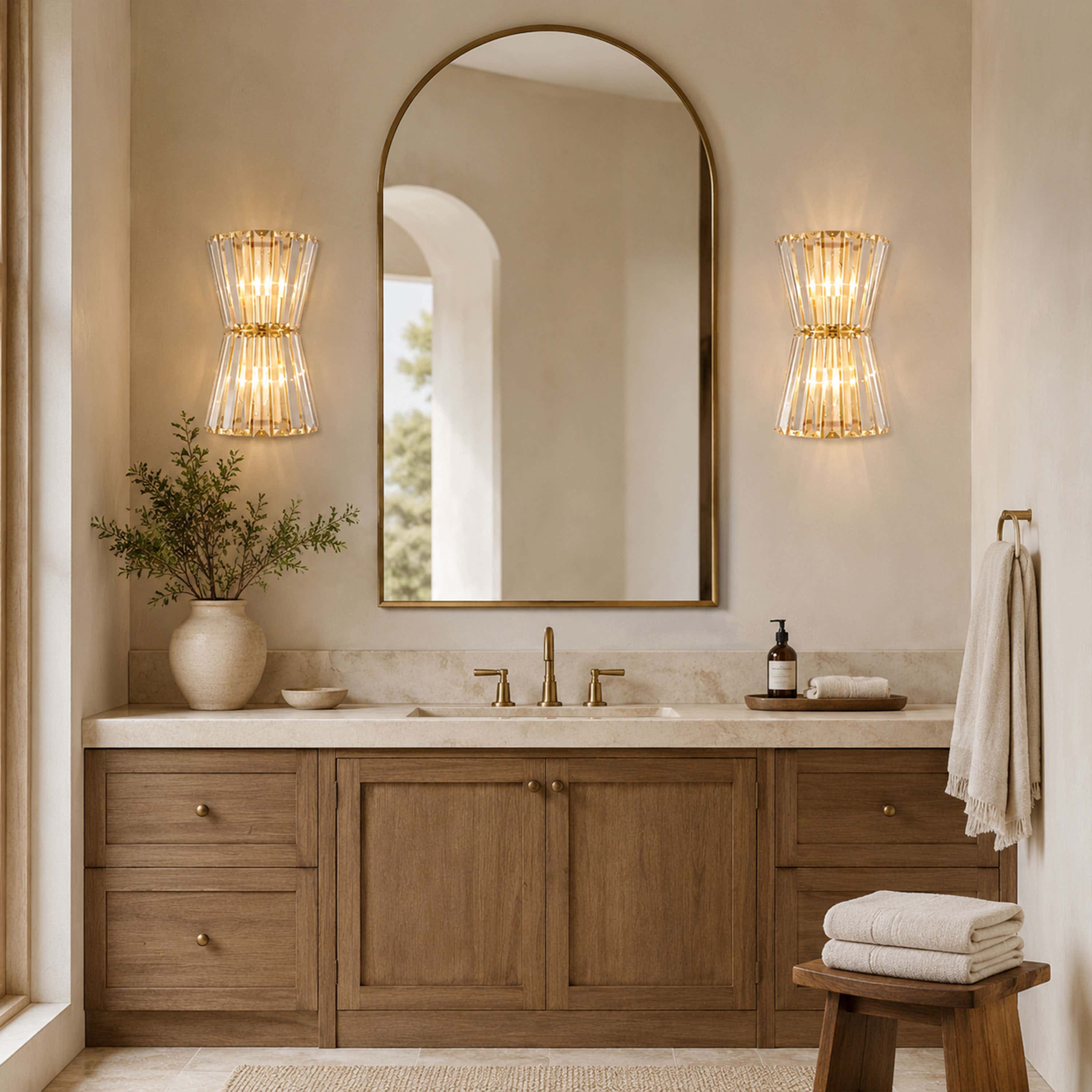 Lyrsolara Crystal Wall Sconce