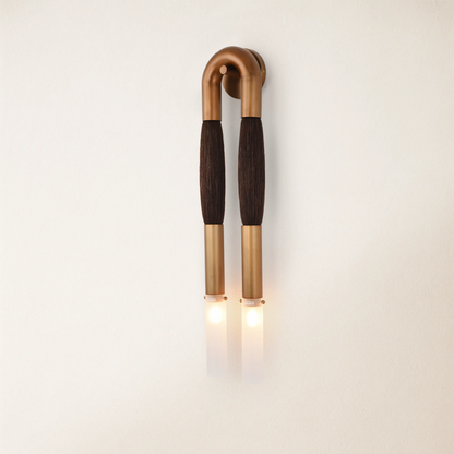 Horsehair Solid Brass Wall Sconce 76cm H