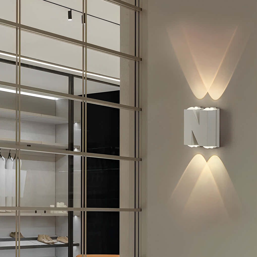 Lunaris Letters Outdoor Up Down Wall Light