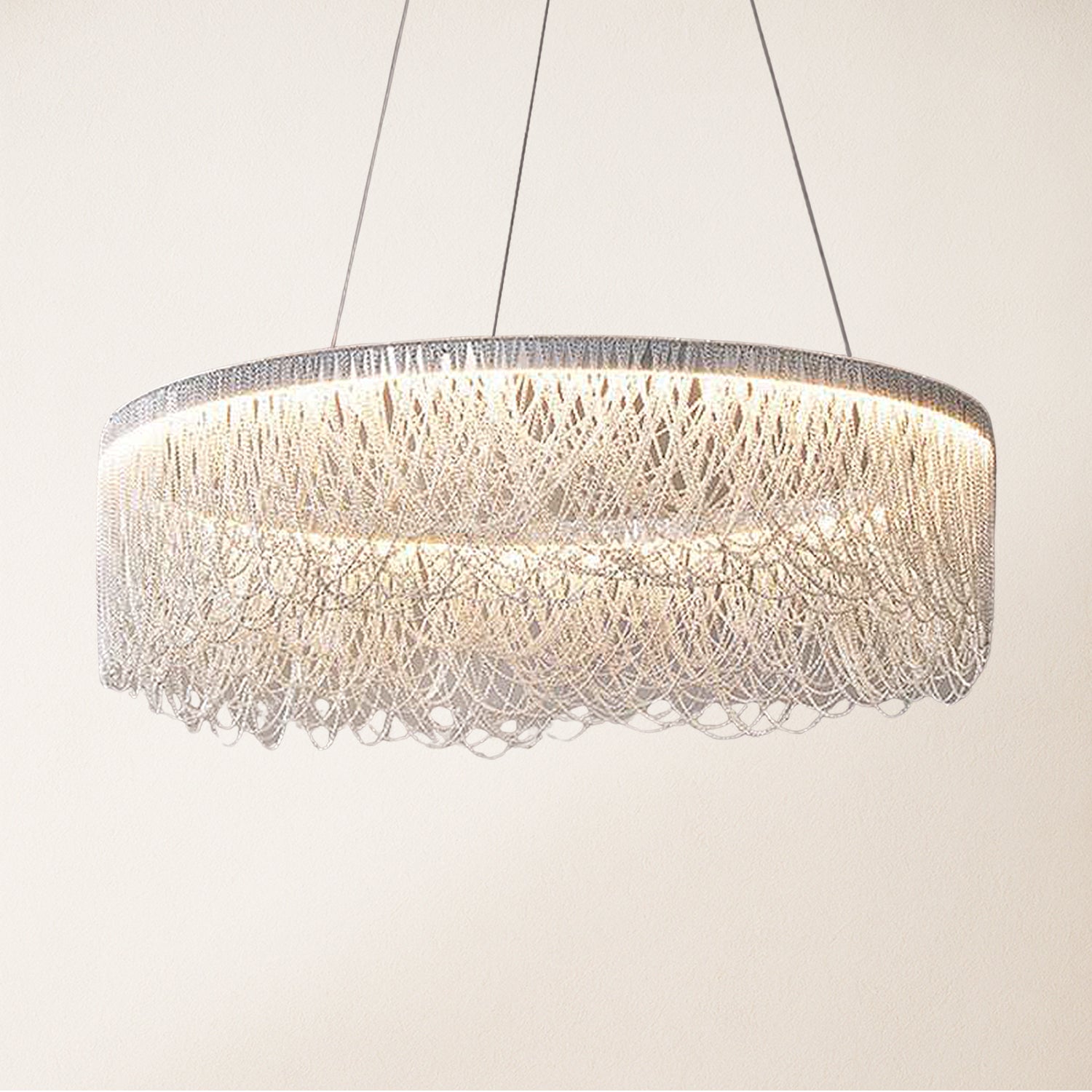 Teresa Cadena Tassel Modern Ring Chandelier 60cm D