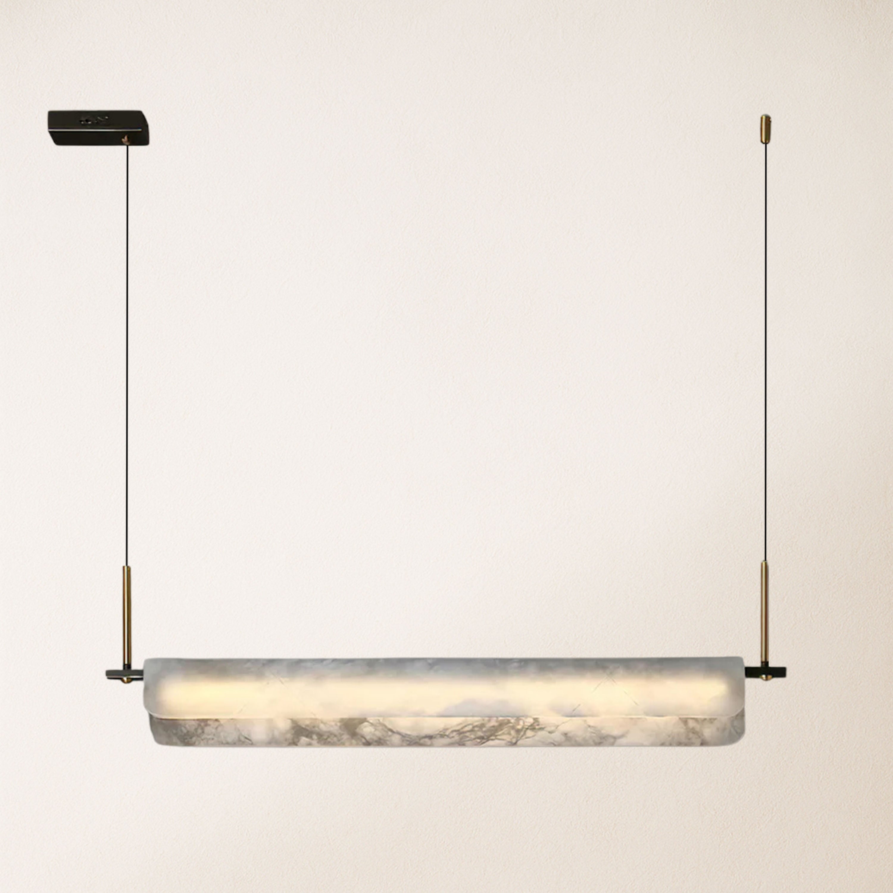 Seranova Alabaster Dining Linear Chandelier