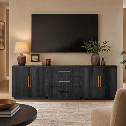 Holt Oak Modular Media Console (Set of 3)