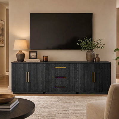 Holt Oak Modular Media Console (Set of 3)
