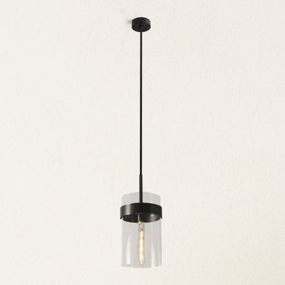 Armature Round Glass Pendant 8"D