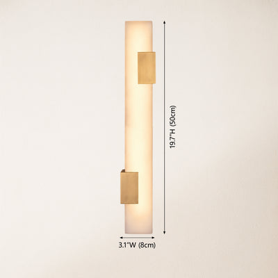 Caelia Alabaster Linear Wall Sconce