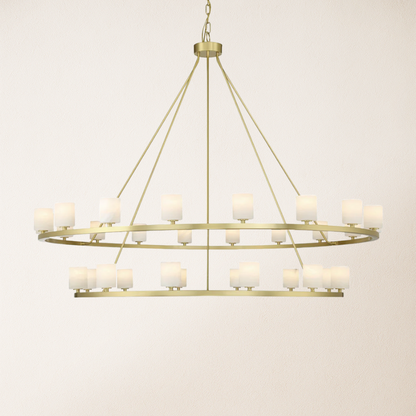 Aragon Tiered Alabaster Chandelier 150 cm W
