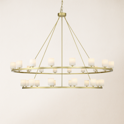 Aragon Tiered Alabaster Chandelier 150 cm W