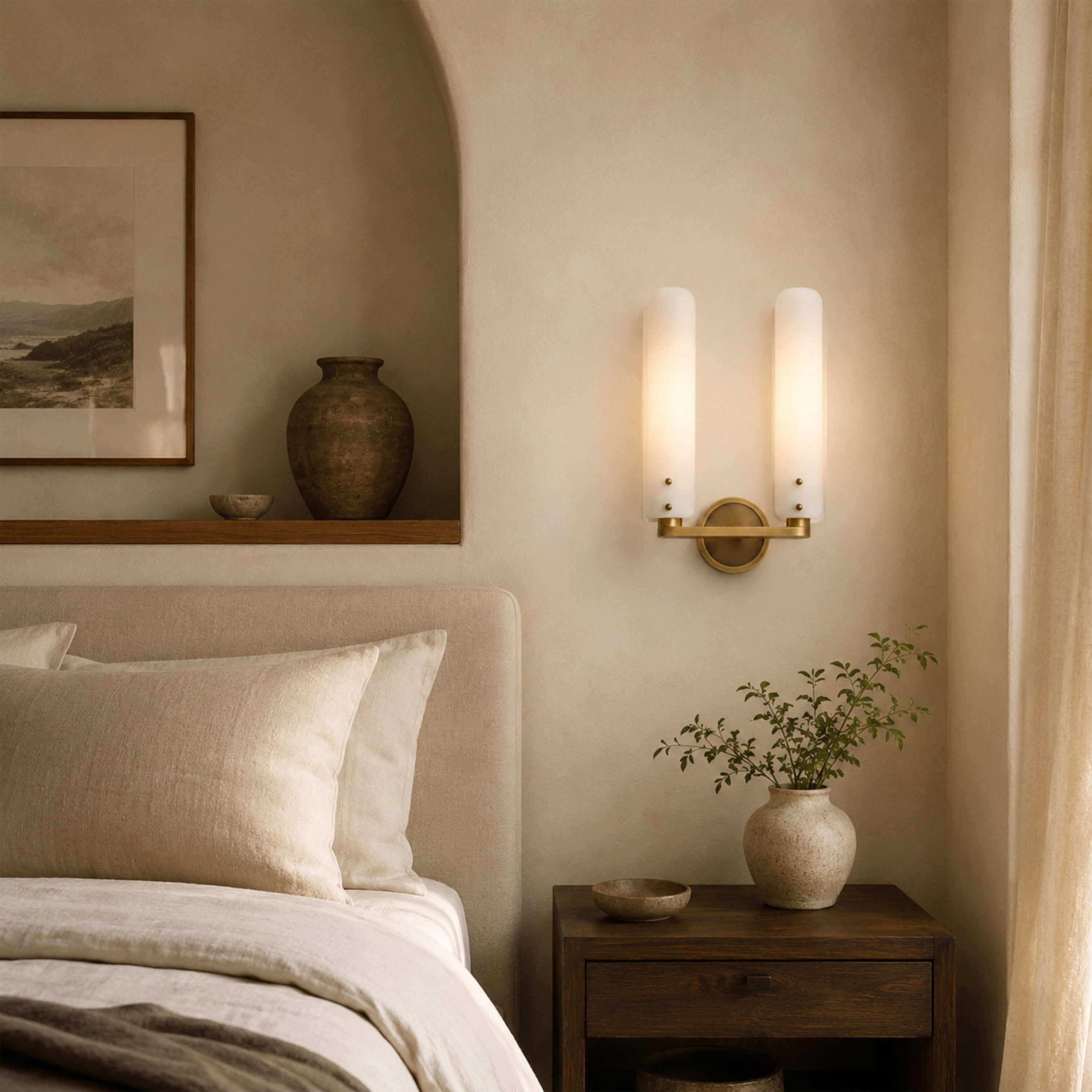 Wornak Glass Wall Lamp