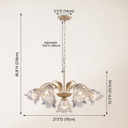 GlowMuse Crystal Round Chandelier 68cm D