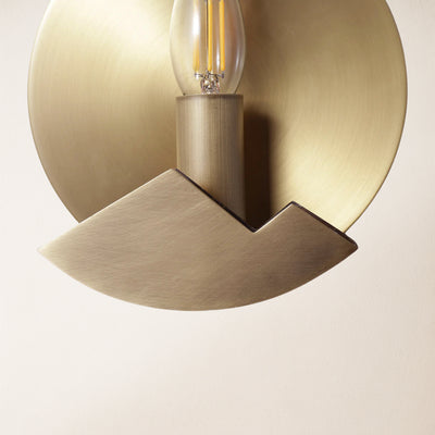 Egwent Alabaster Brass Sconce 20cm