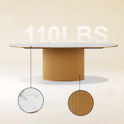 Marley Sintered Stone Dining Table 213cm