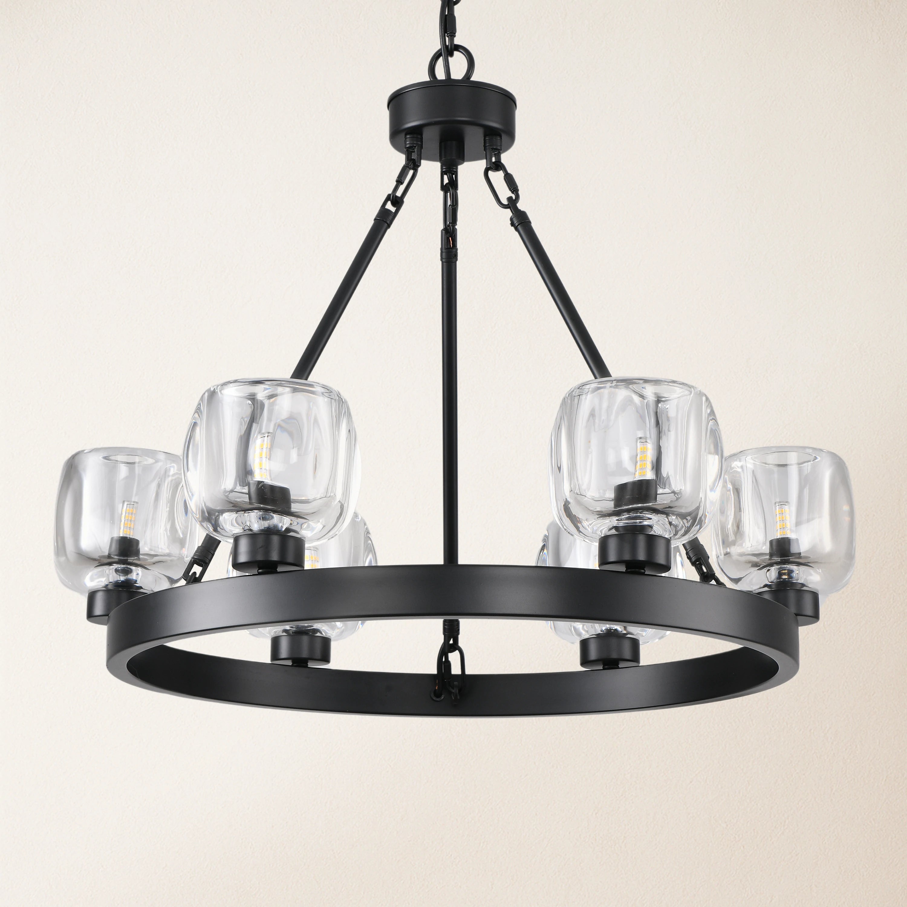 Vellum Round Chandelier 61cm D