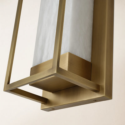Bravura Alabaster Wall Sconce 16"H