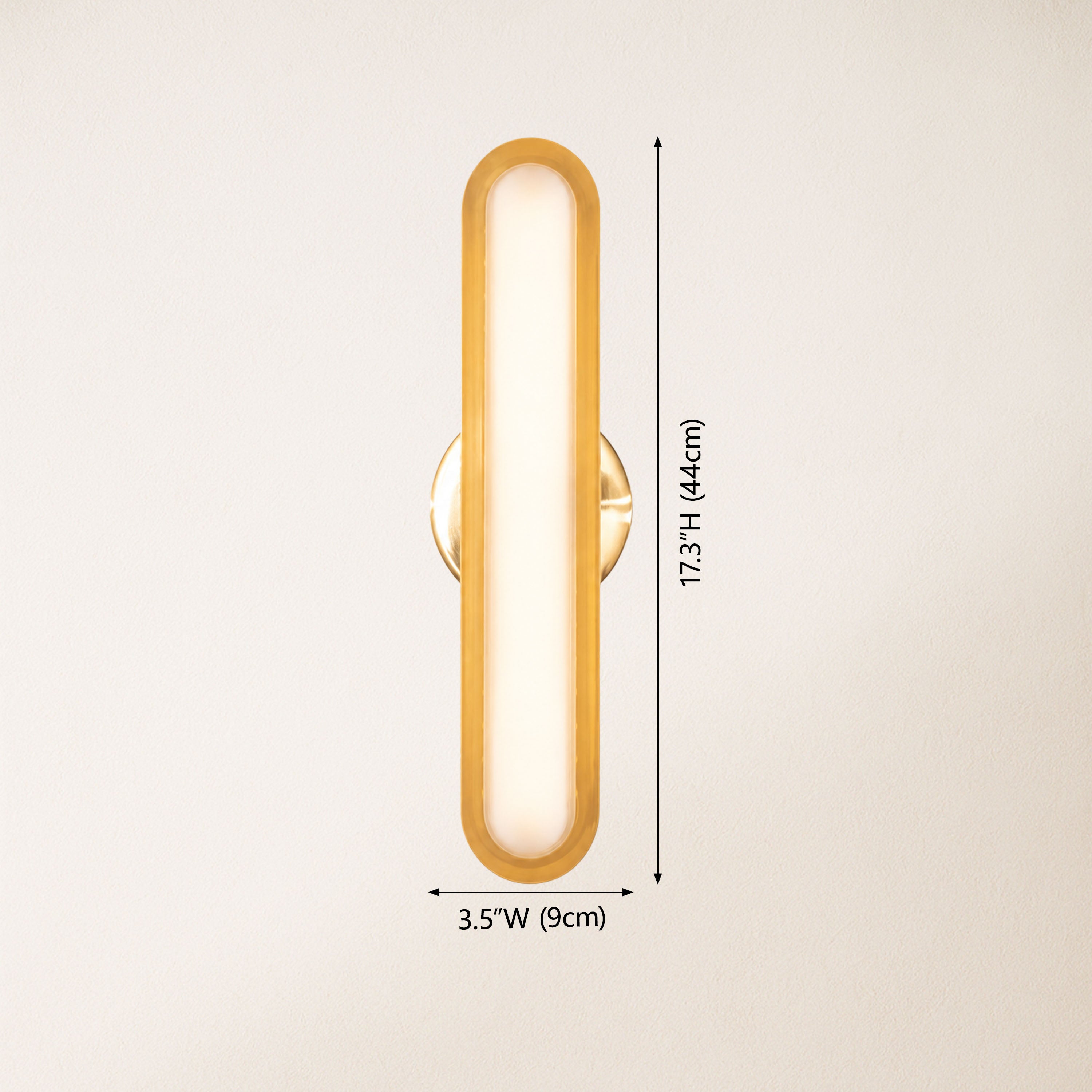 Ovida Glass Oval Wall Sconce