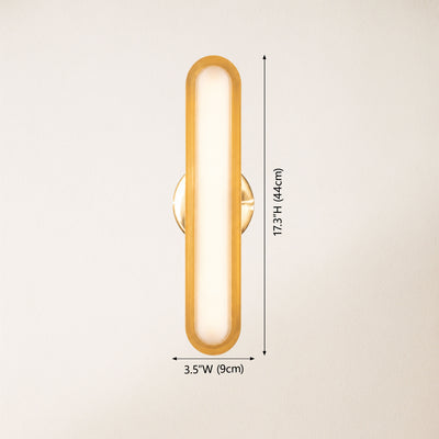 Ovida Glass Oval Wall Sconce