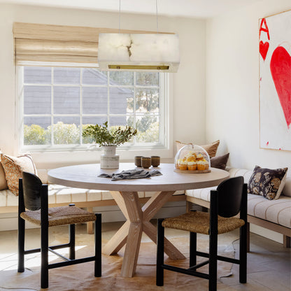 Dave Alabaster Cuboid Dining Room Chandelier 45 cm L