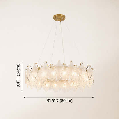Veliora Layered Glass Chandelier