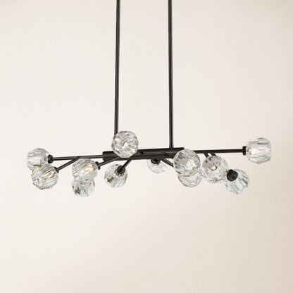 Parisian Crystal Linear Chandelier 122 cm L