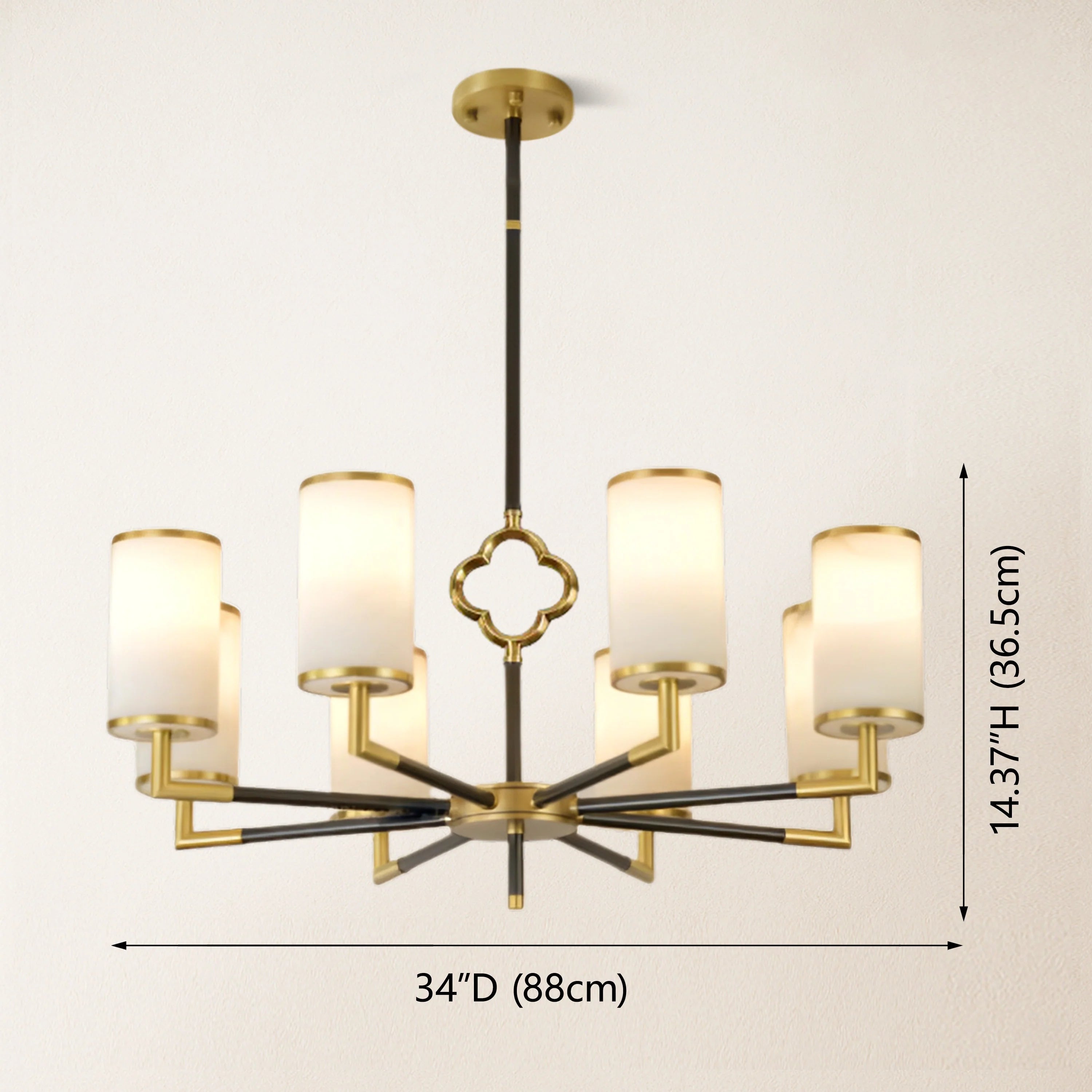 Moral Multi-layer Branda Alabaster Round chandelier 83cm D