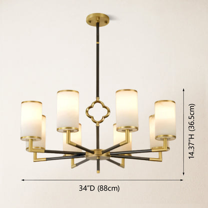 Moral Multi-layer Branda Alabaster Round chandelier 83cm D