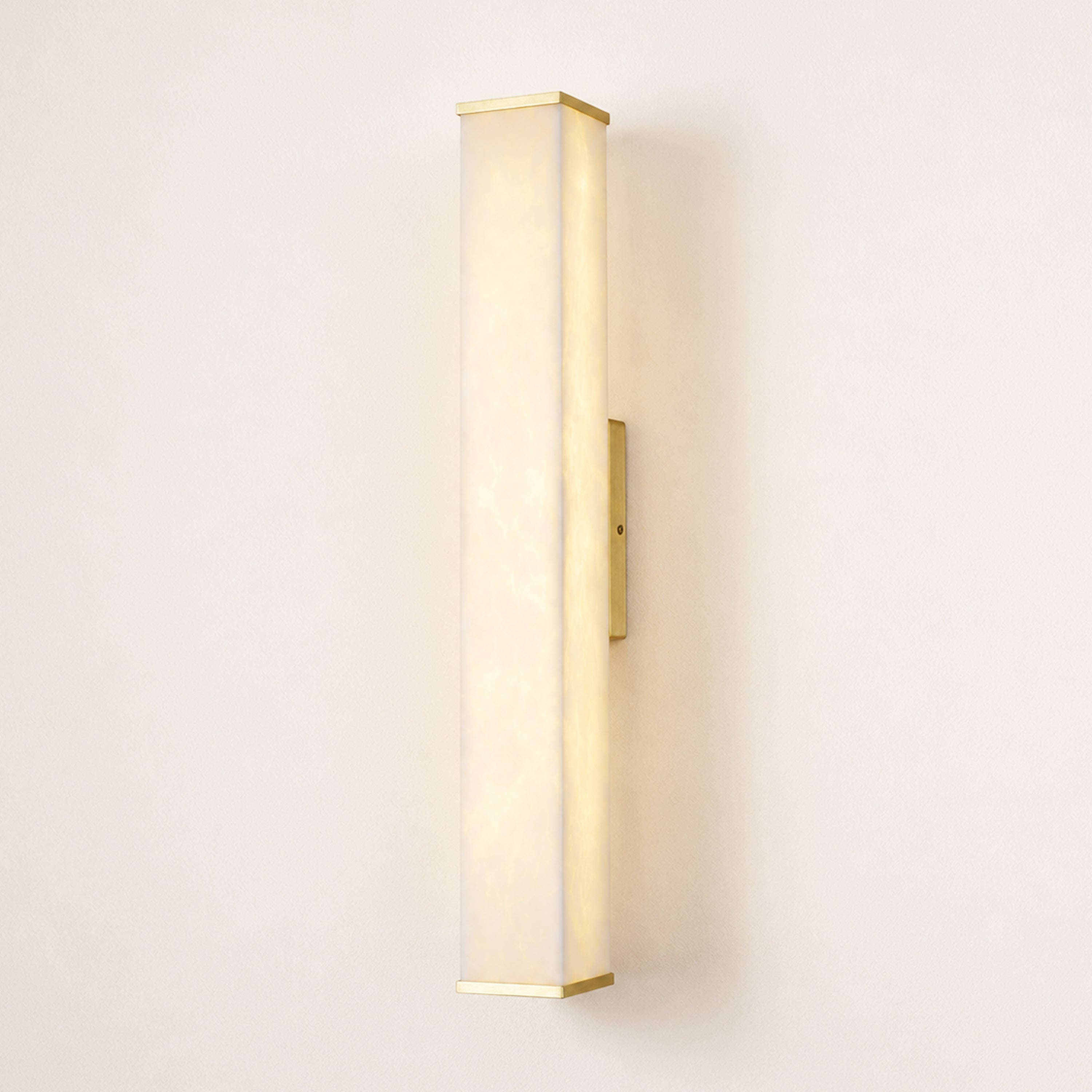 Valoria Alabaster Rectangular Wall Sconce