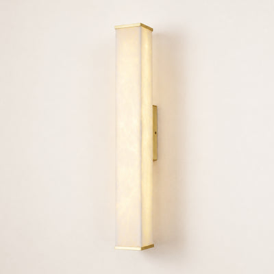 Valoria Alabaster Rectangular Wall Sconce