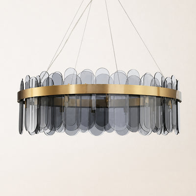 Prismora Glass Round Chandelier