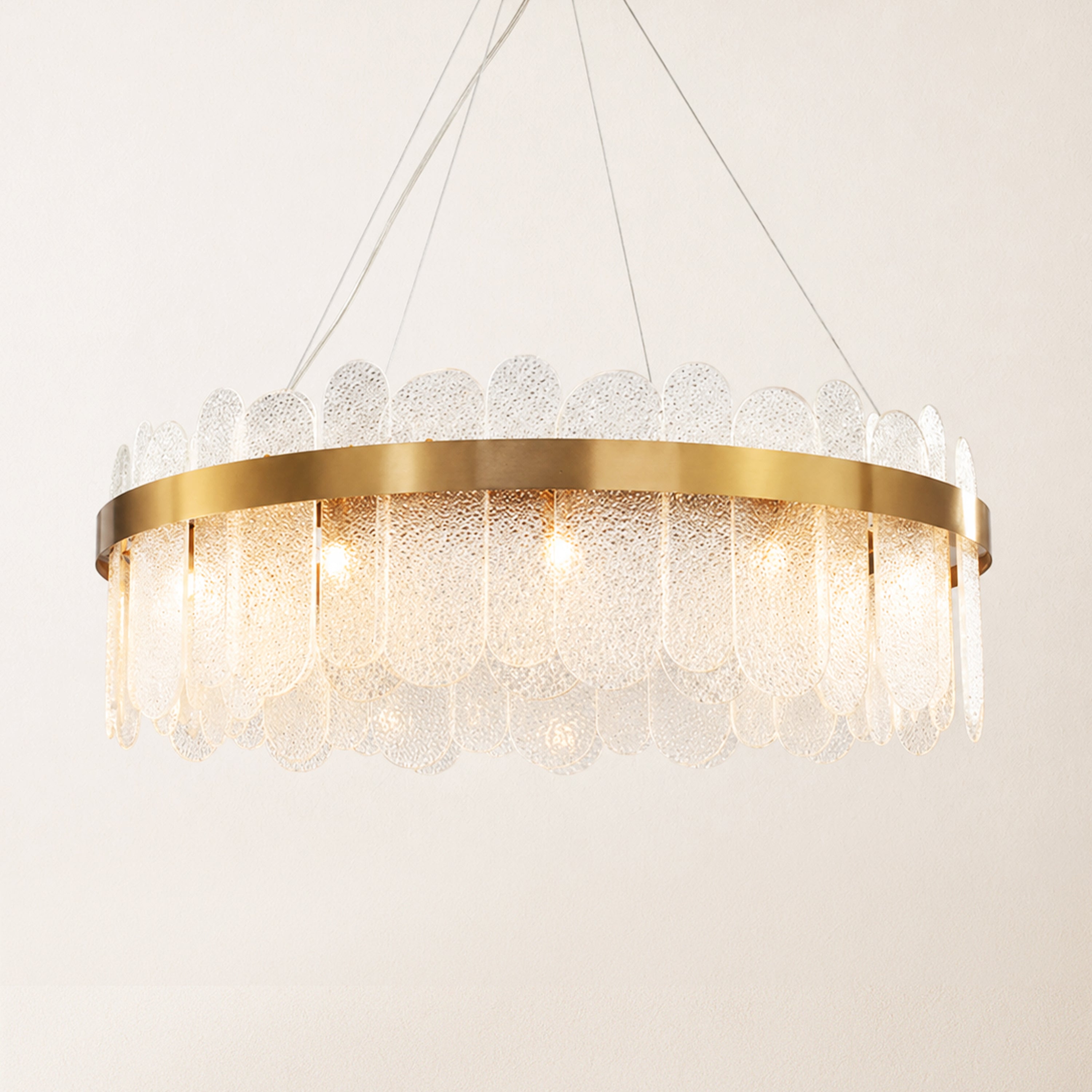 Prismora Glass Round Chandelier