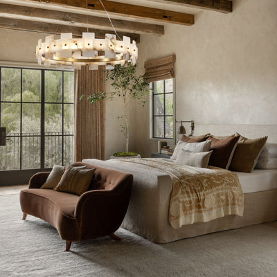 Calia Halo Alabaster Round Chandelier