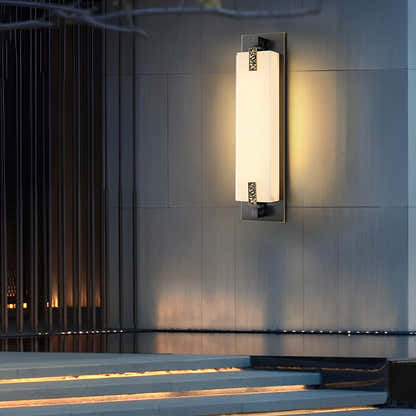 Glimmermist Copper LED Outdoor Wall Light