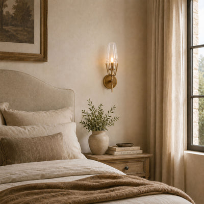 Astoria Glass 2 Light Wall Sconce