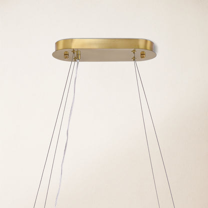 Sawyer Alabaster Rectangle Chandelier 102cm L