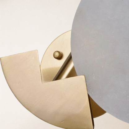 Egwent Alabaster Brass Sconce 20cm