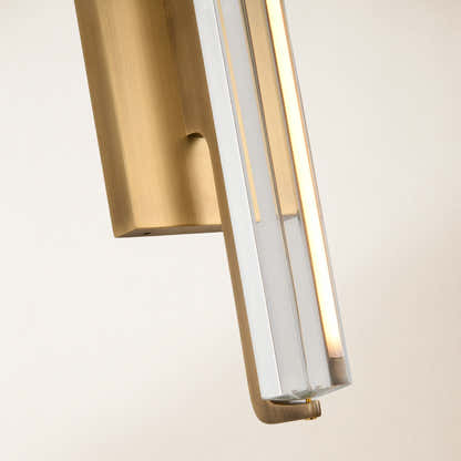 Clara Glow Crystal Single Wall Sconce 19"