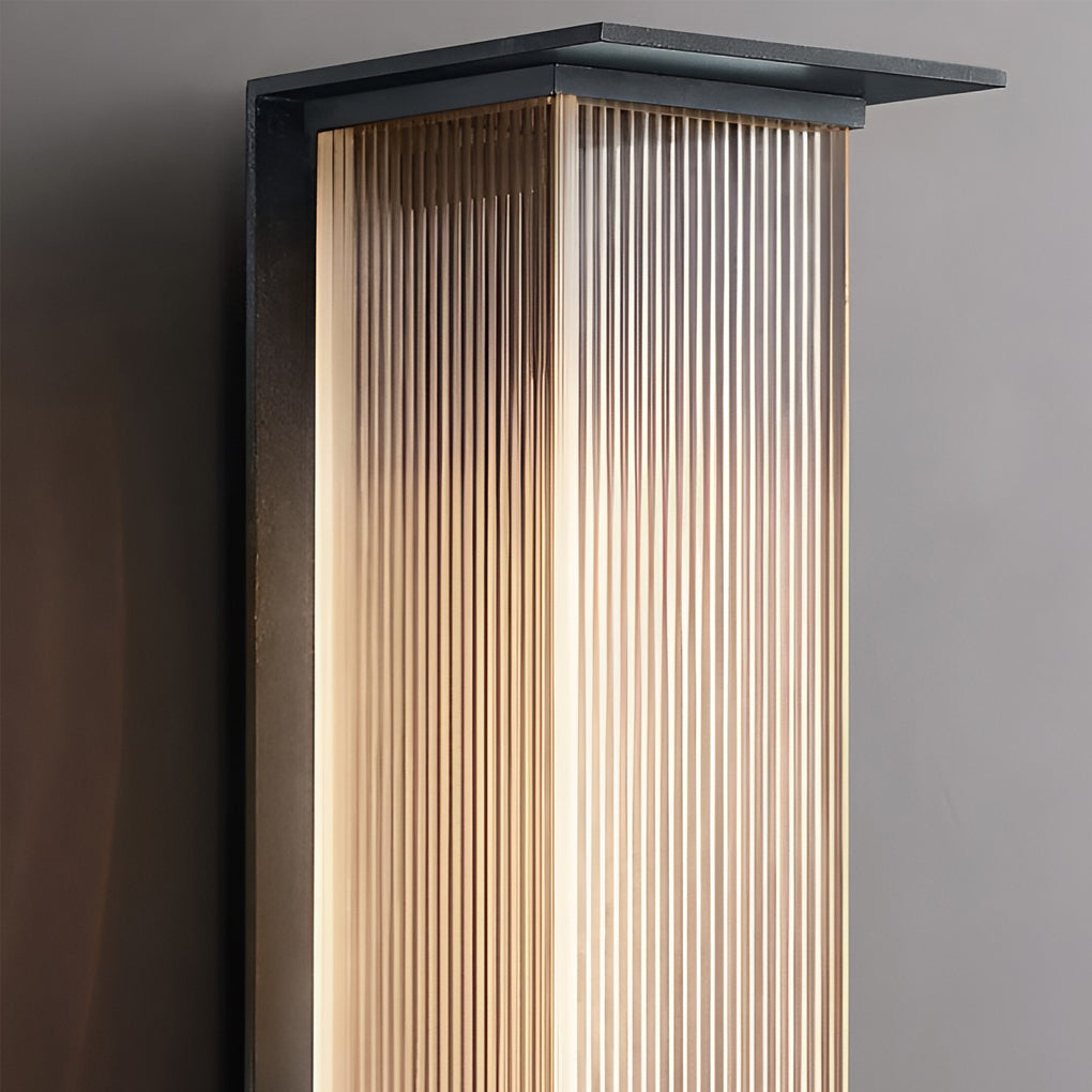 Cyclumena Rectangular Solar Outdoor Wall Light