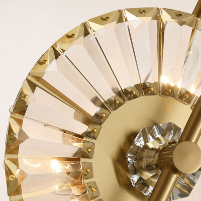 Axionna Crystal Gear Wall Sconce