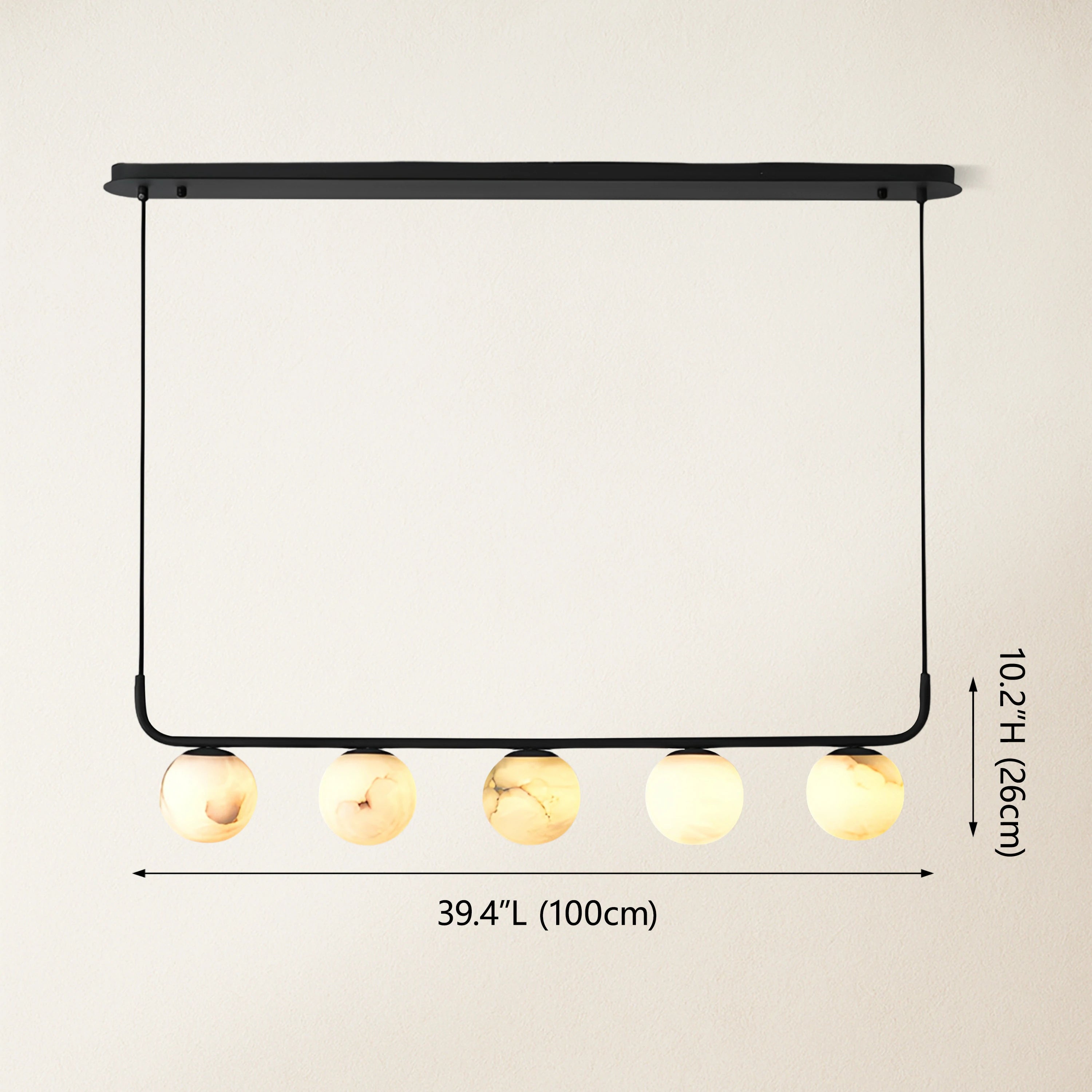 Betrica Alabaster Linear Chandelier