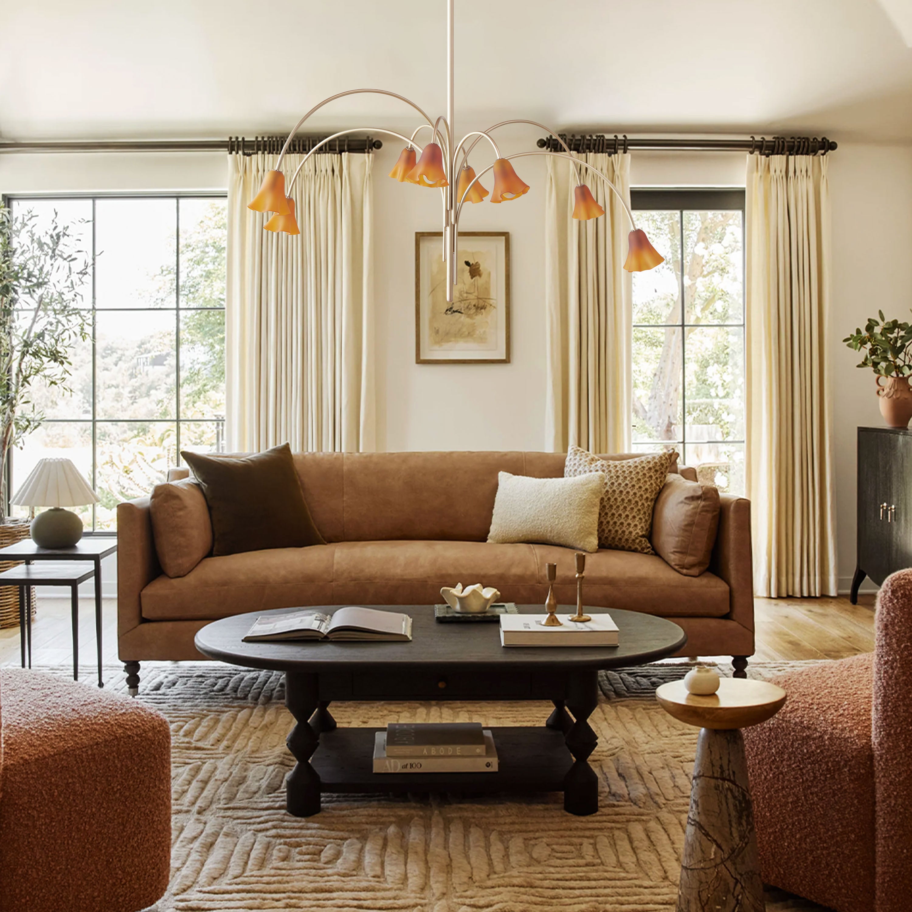 Florea Glass Art Chandelier