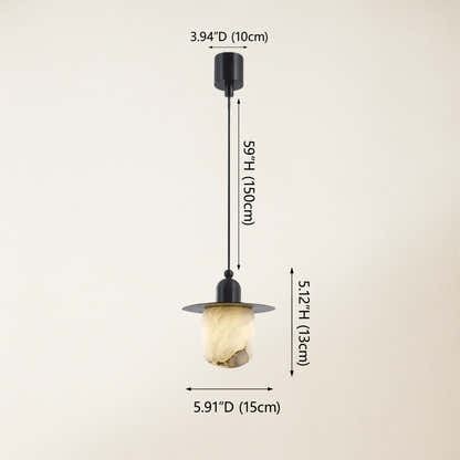 Bloom Alabaster Grace Pendant 15cm H