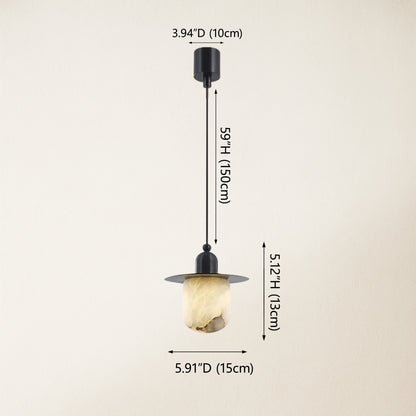 Bloom Alabaster Grace Pendant 15cm H