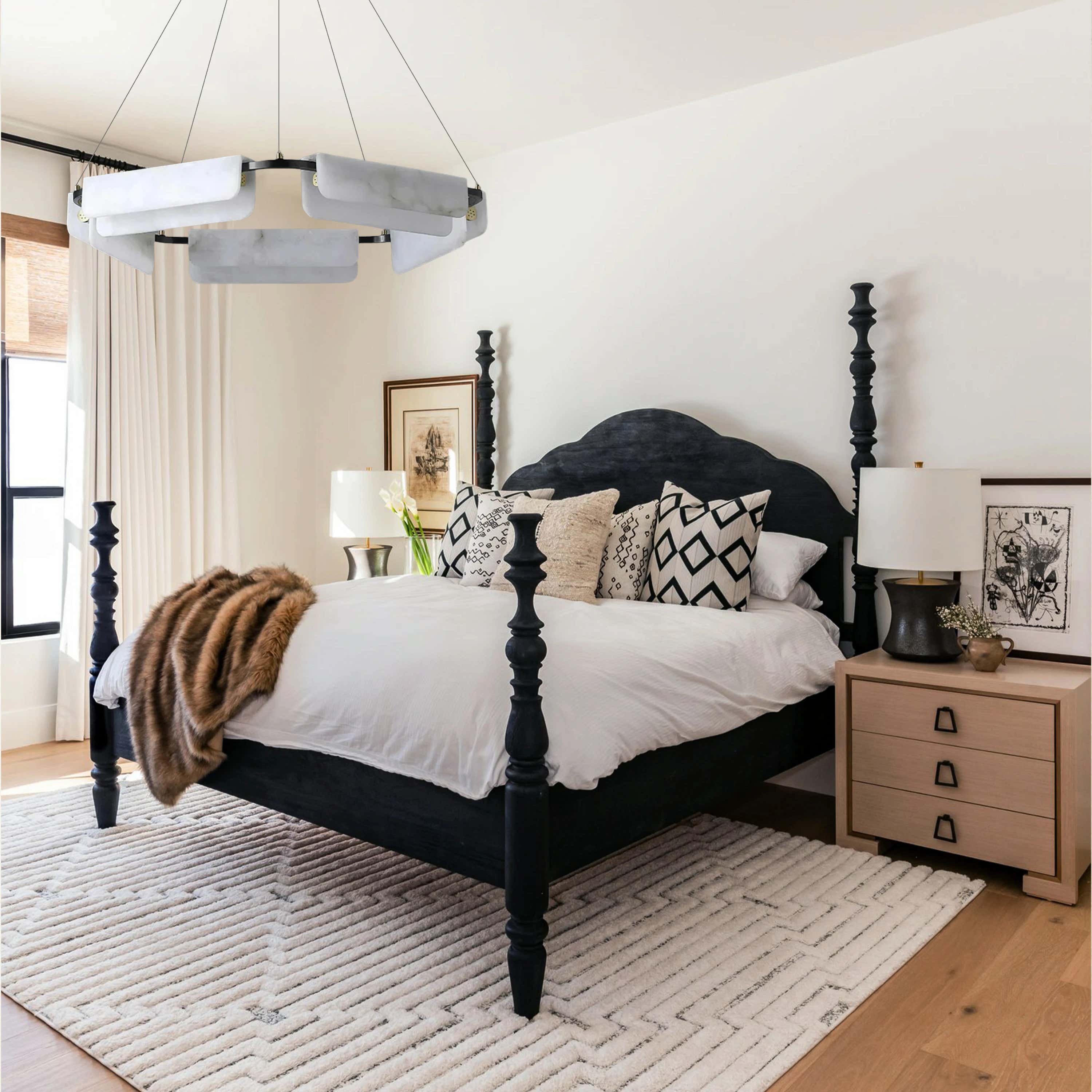 Deli Alabaster Chandelier 60cm D