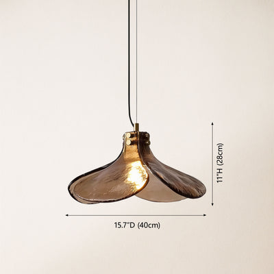 Eora Amber Glass Pendant Light