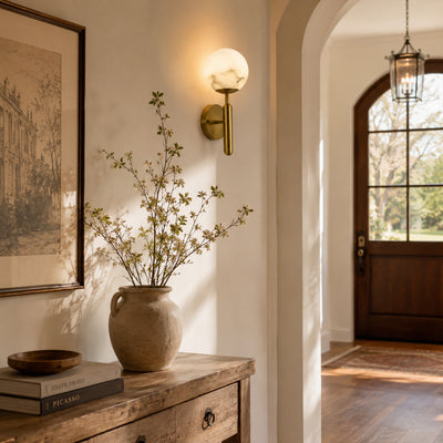 Vellura Alabaster Wall Sconce