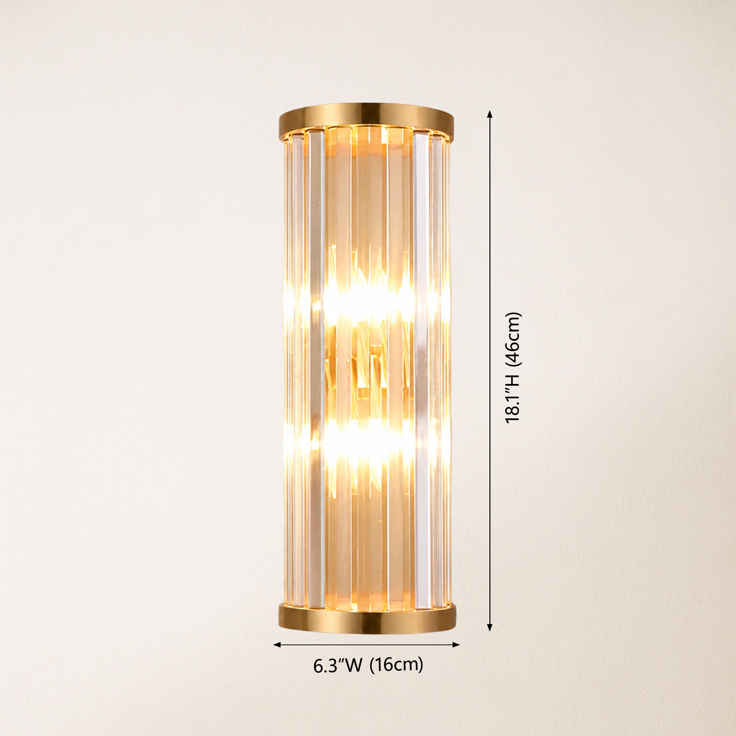 Aethon Crystal Linear Wall Sconce
