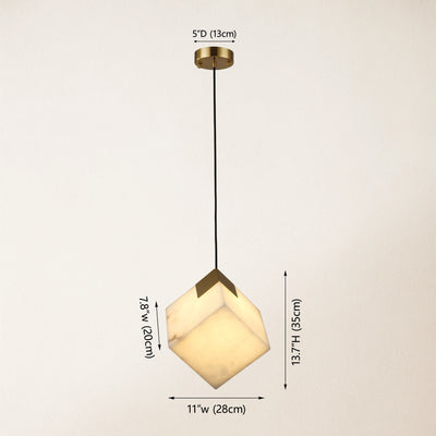 Dave Alabaster Pendant Light 10cm D