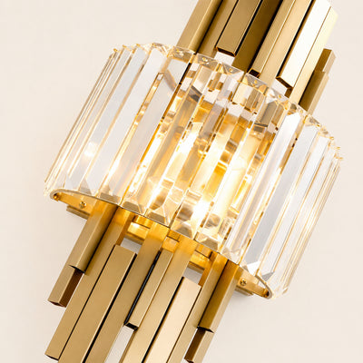 Solvoria Crystal Stepped Column Wall Sconce