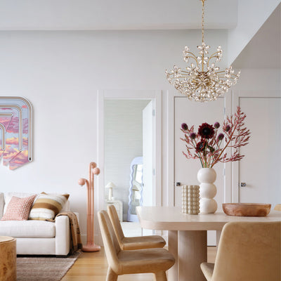 Liora Crystal Bloom Round Chandelier