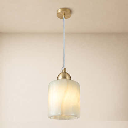 Pietra Ivory Stone Mini Pendant 3.5"D