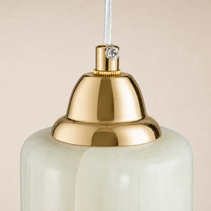 Pietra Ivory Stone Mini Pendant 3.5"D