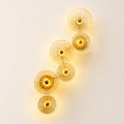 Auriotus Glass Lotus Leaf Wall Sconce